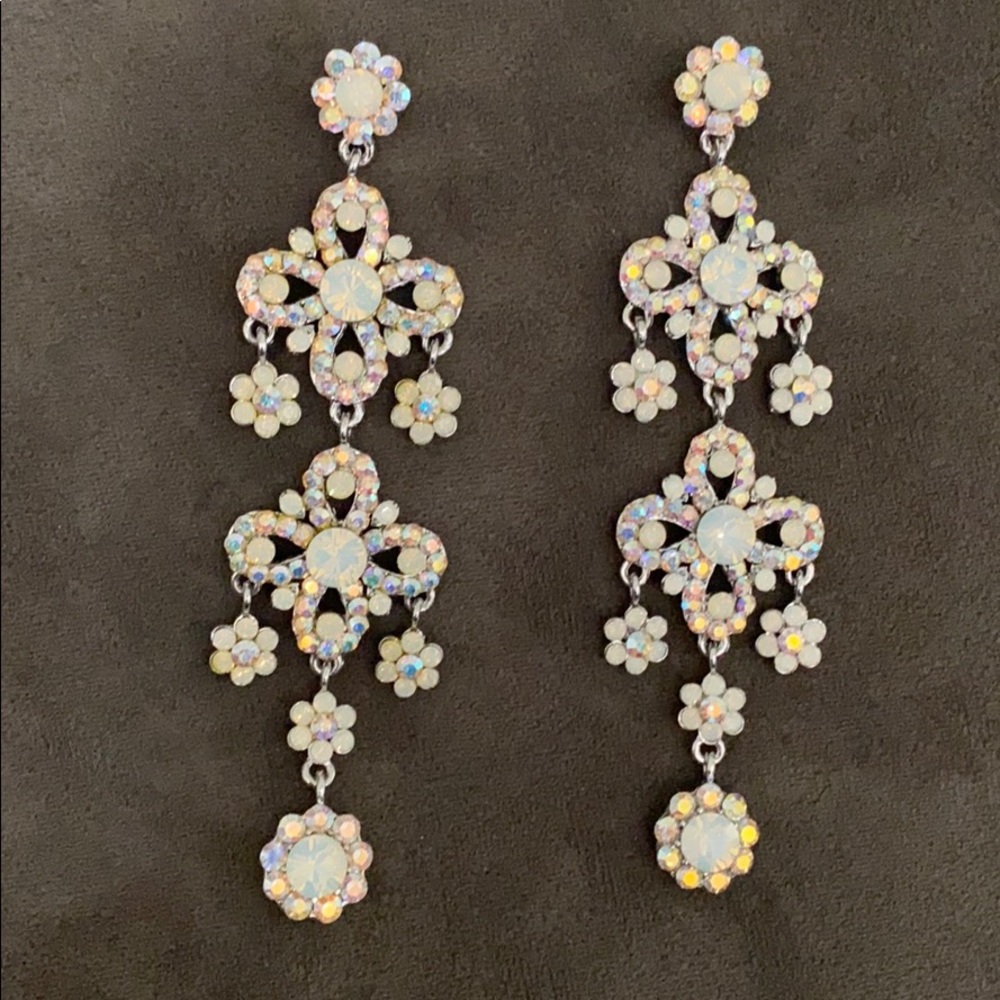 Swarovski Chandelier Earrings AB STONES
